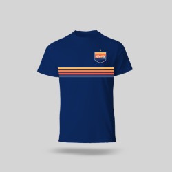 One Knox Navy Stripe Crest Logo S/S Tee