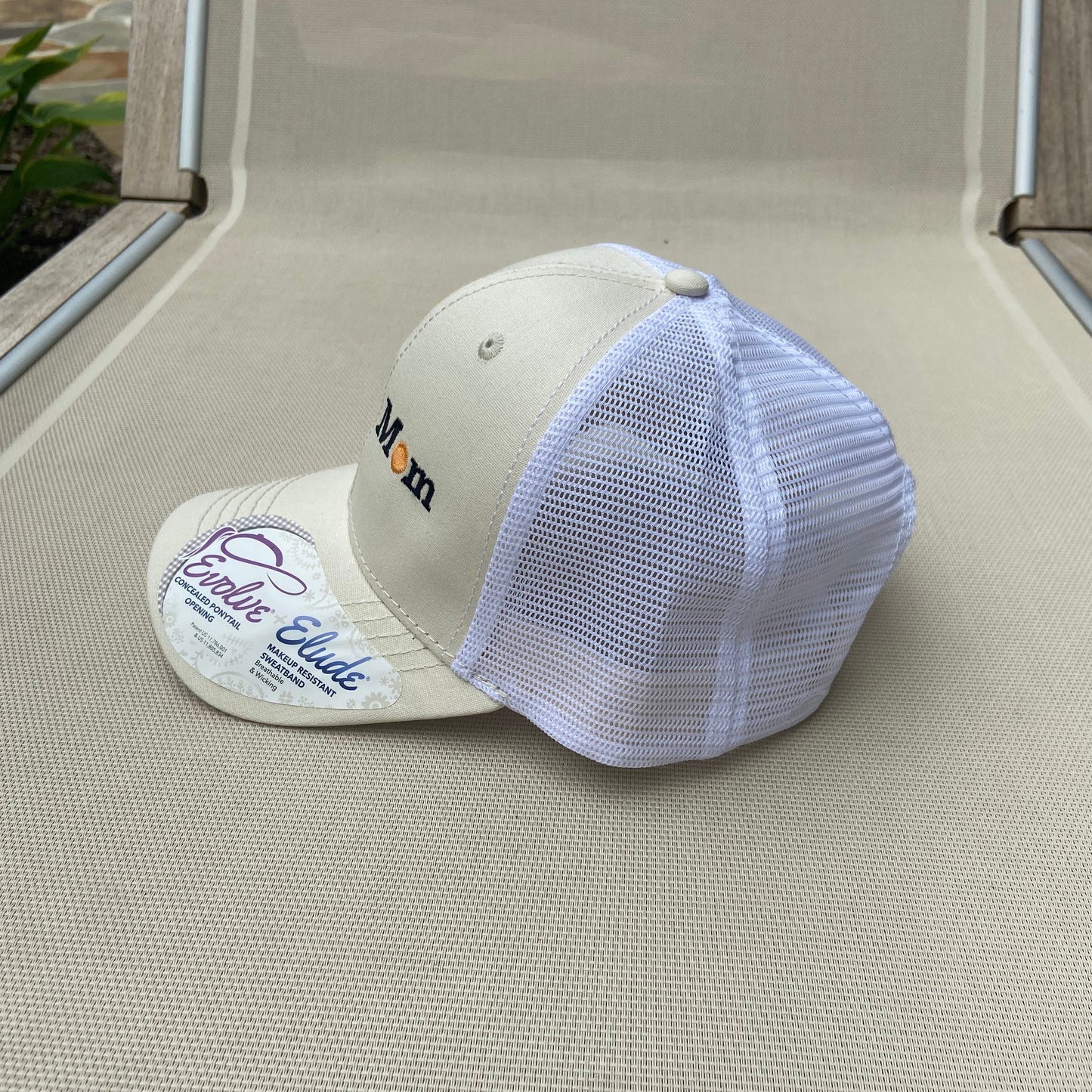 Soccer Mom Infinity Trucker Hat - Natural/White