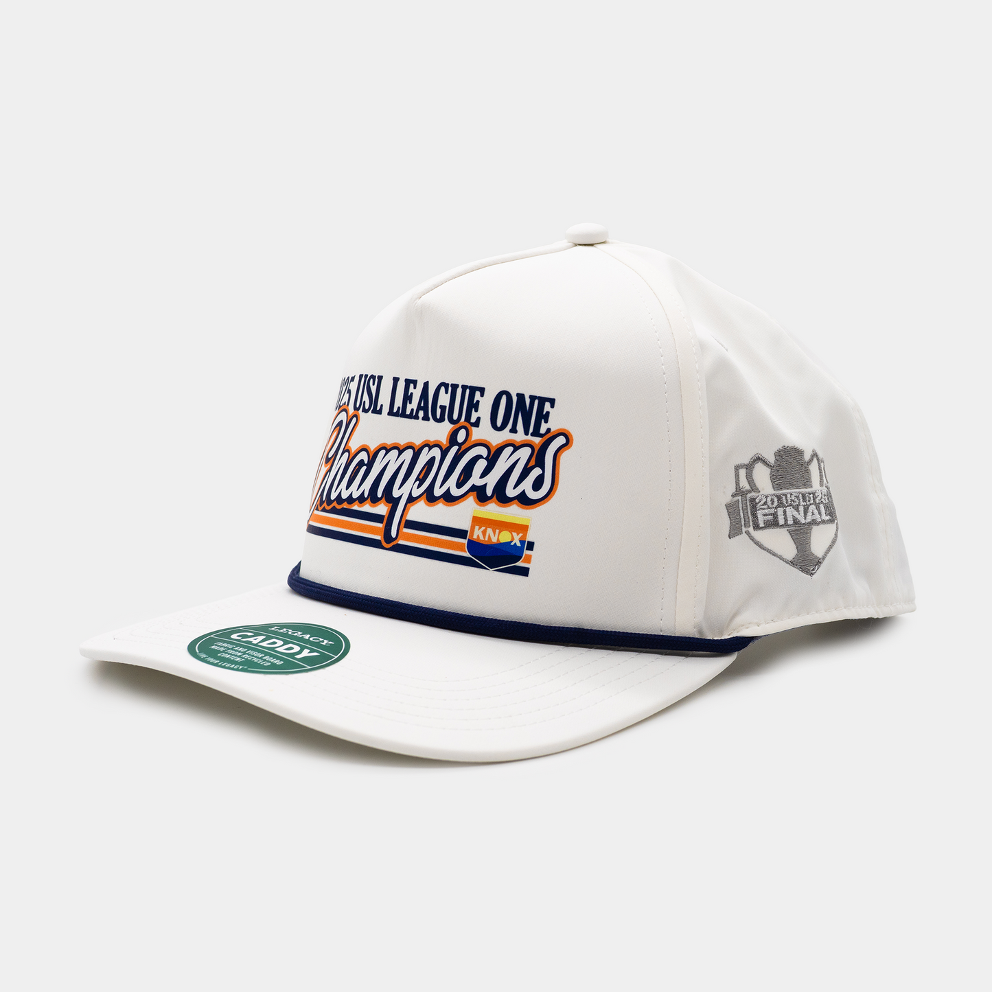 2025 USL1 Champions Snapback Hat - White
