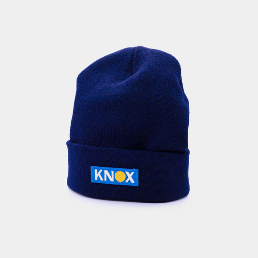 Knox Logo Beanie - Navy