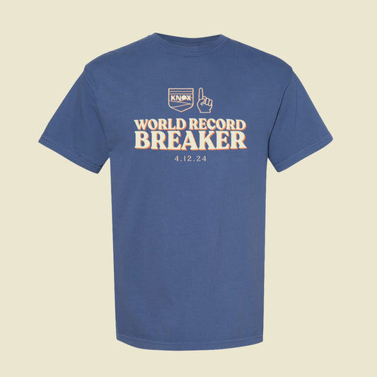 World Record Tee - Blue